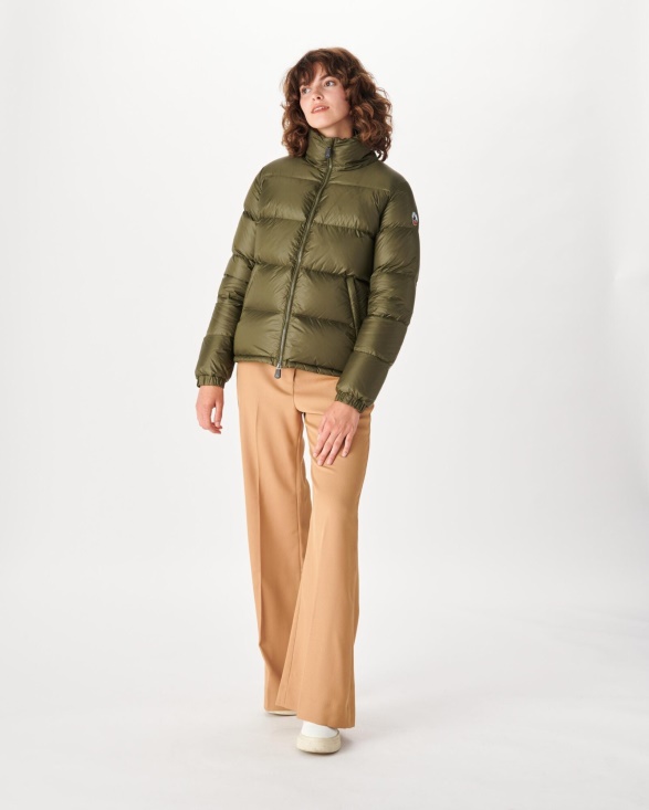 Extreme Cold Quilted Down Jacket Army Cardiff Jott UK