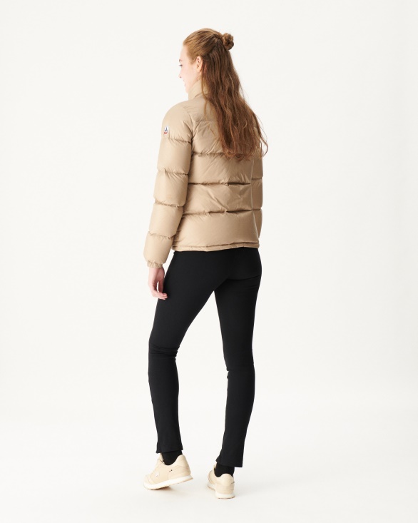 Extreme Cold Quilted Down Jacket Beige Cardiff Jott UK