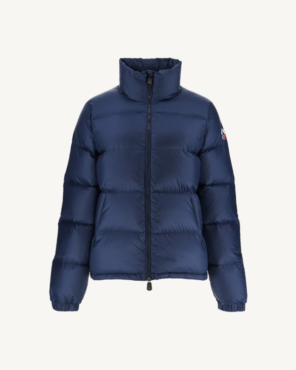 Jott UK Extreme Cold Quilted Down Jacket Blue Abysse Cardiff