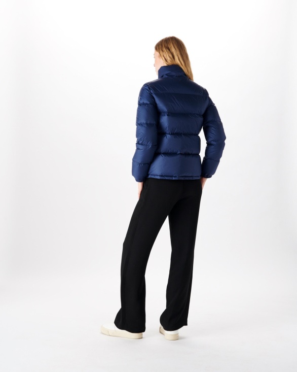 Jott UK Extreme Cold Quilted Down Jacket Blue Abysse Cardiff
