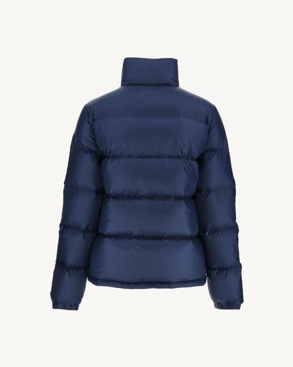 Jott UK Extreme Cold Quilted Down Jacket Blue Abysse Cardiff