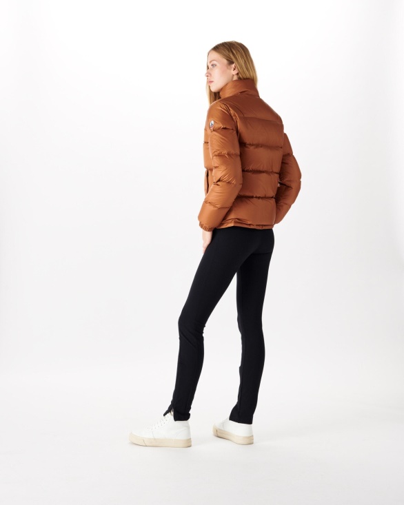 Jott UK Extreme Cold Quilted Down Jacket Caramel Cardiff