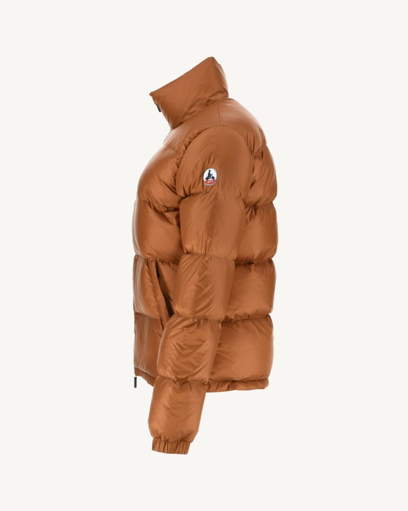 Jott UK Extreme Cold Quilted Down Jacket Caramel Cardiff