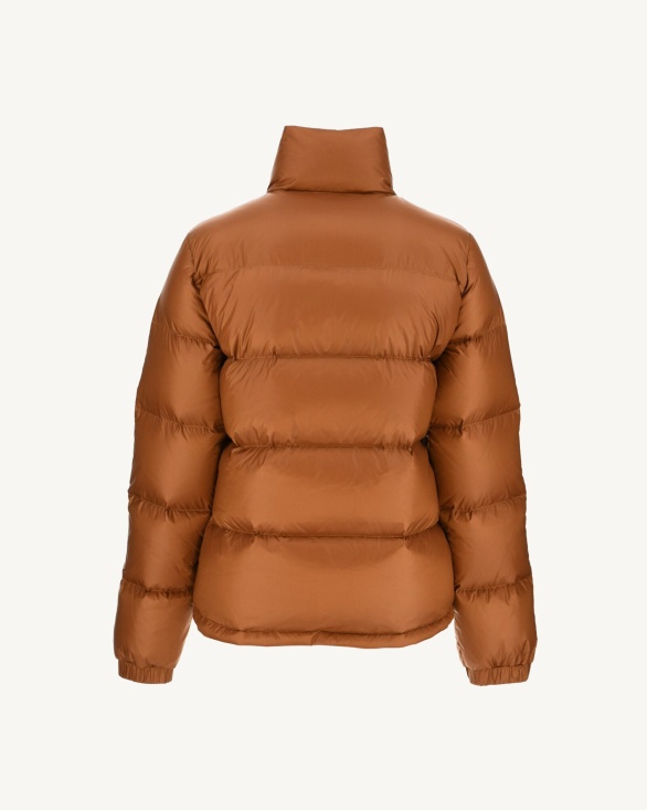 Jott UK Extreme Cold Quilted Down Jacket Caramel Cardiff