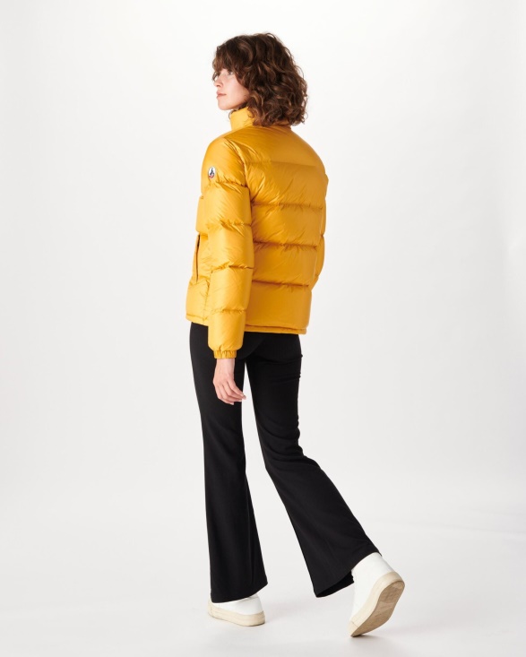 Extreme Cold Quilted Down Jacket Moutarde Cardiff Jott UK