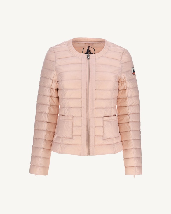 Jott UK Lightweight Down Jacket Rose Pale Douda