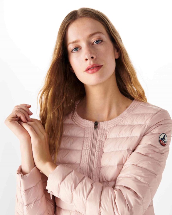Jott UK Lightweight Down Jacket Rose Pale Douda