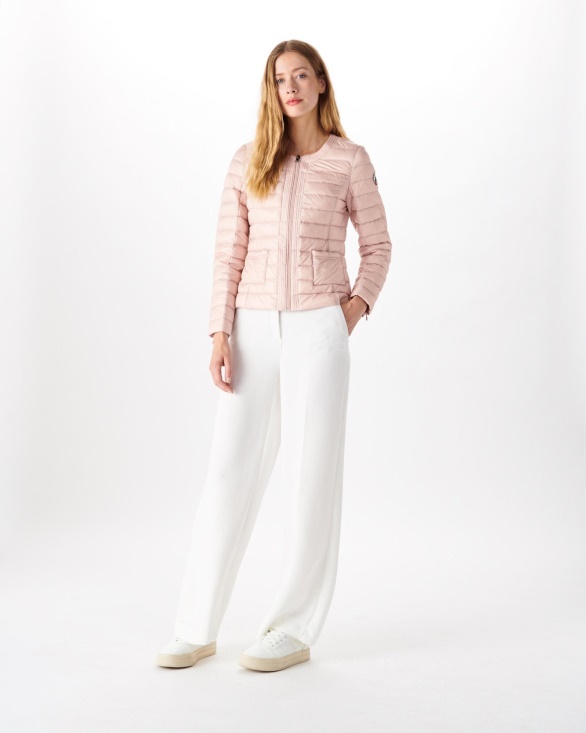 Jott UK Lightweight Down Jacket Rose Pale Douda