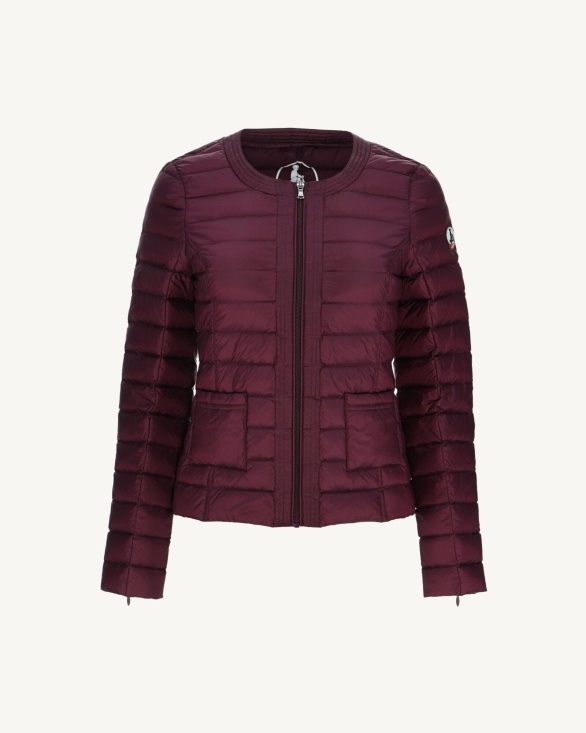 Lightweight Down Jacket Aubergine Douda Jott UK