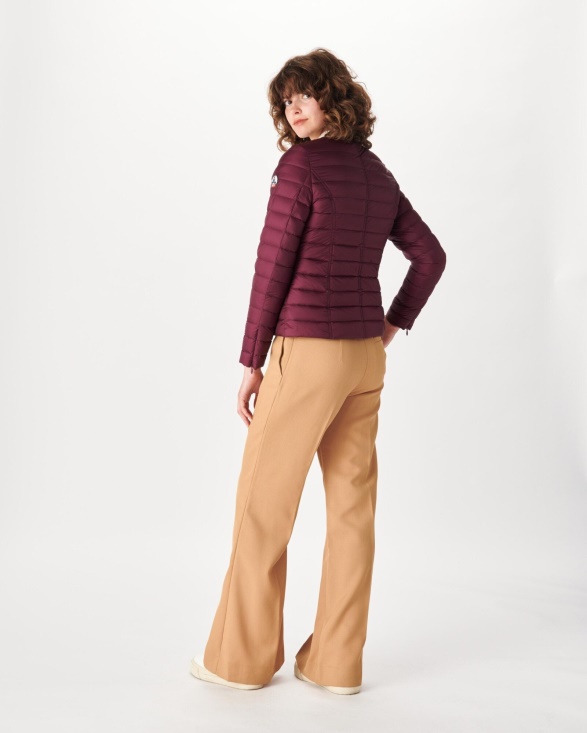 Lightweight Down Jacket Aubergine Douda Jott UK