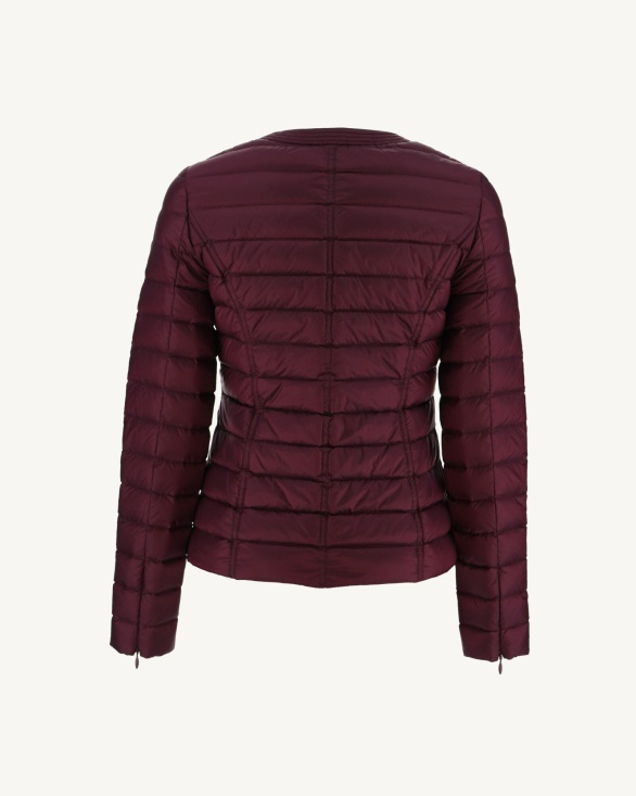 Lightweight Down Jacket Aubergine Douda Jott UK