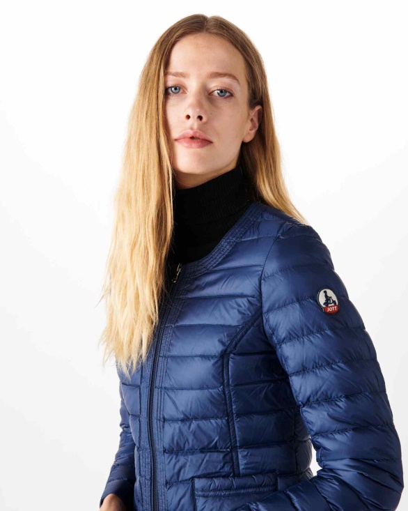 Jott UK Lightweight Down Jacket Blue Abysse Douda