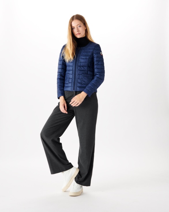 Jott UK Lightweight Down Jacket Blue Abysse Douda