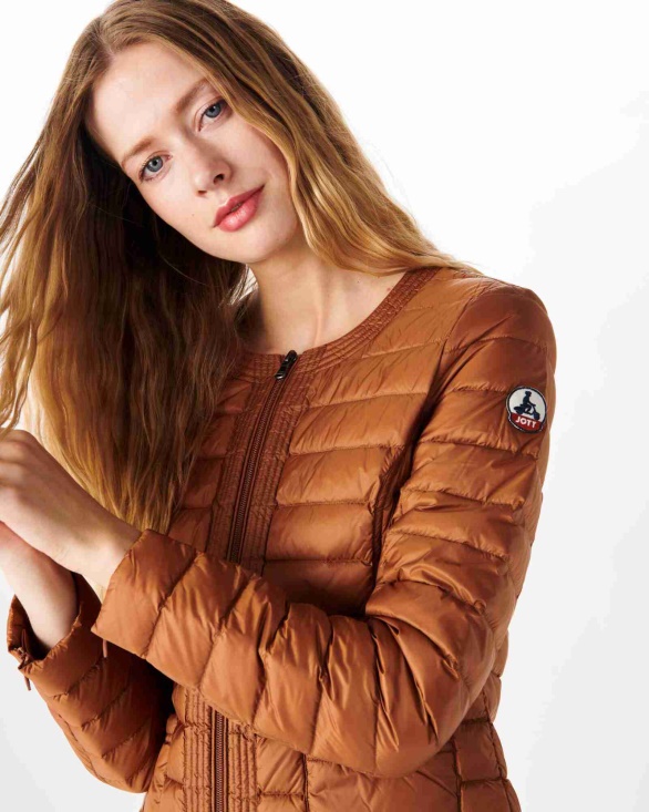 Lightweight Down Jacket Caramel Douda Jott UK