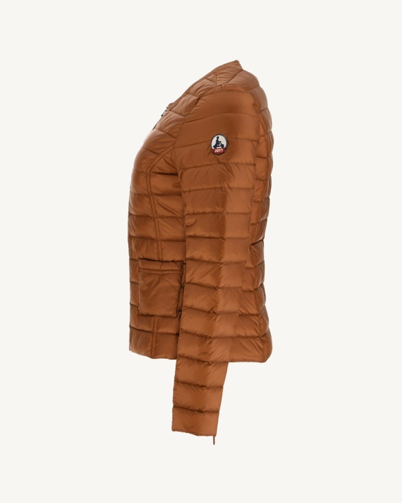 Lightweight Down Jacket Caramel Douda Jott UK