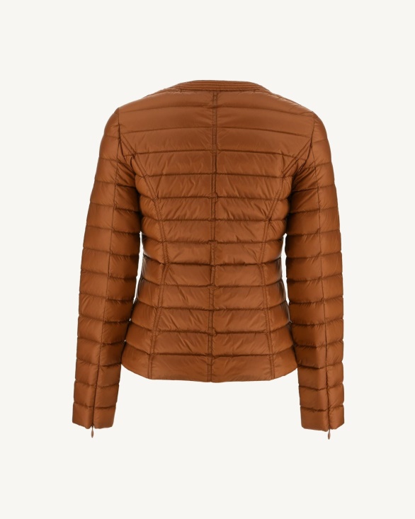 Lightweight Down Jacket Caramel Douda Jott UK