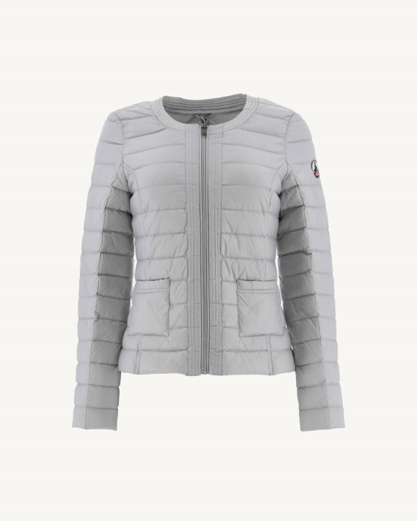 Jott UK Lightweight Down Jacket Soft Grey Douda