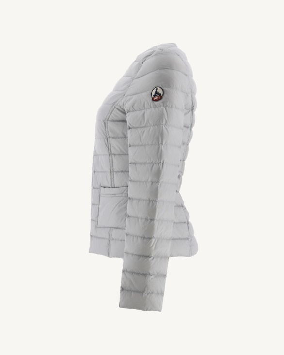 Jott UK Lightweight Down Jacket Soft Grey Douda