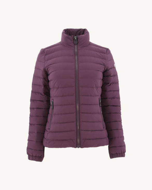 Lightweight Down Jacket Aubergine Jade Jott UK