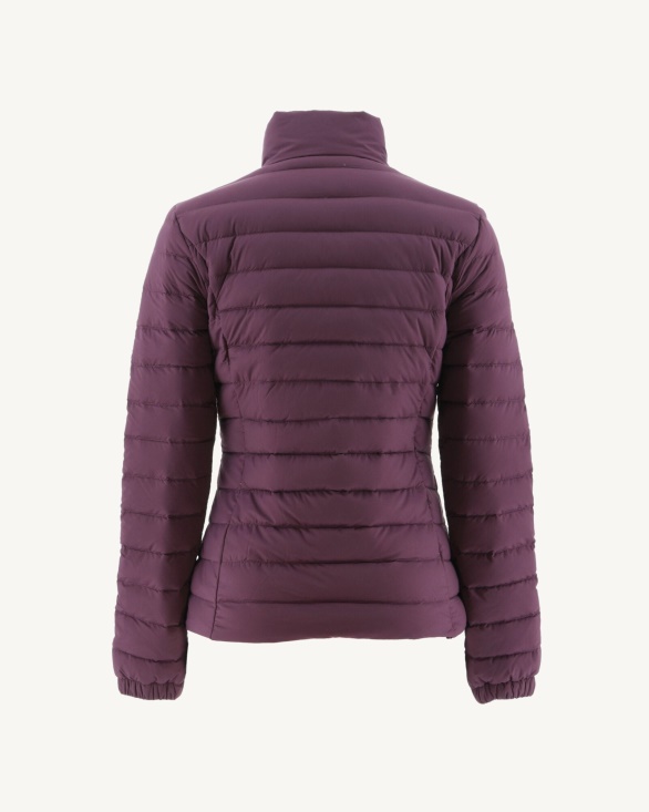 Lightweight Down Jacket Aubergine Jade Jott UK