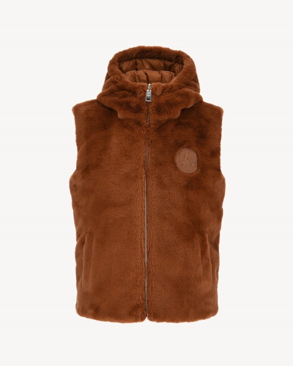 Jott UK Extreme Cold Reversible Down Jacket Caramel Daria