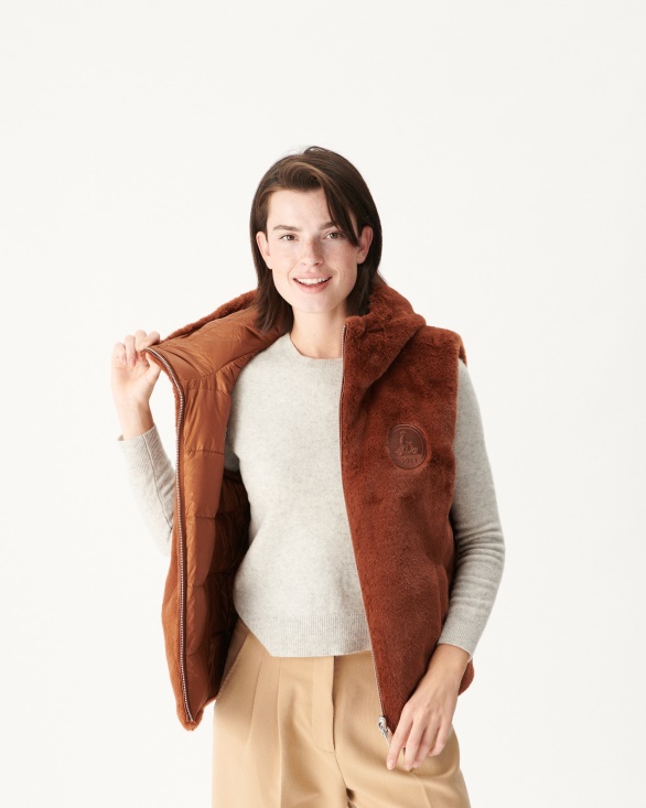 Jott UK Extreme Cold Reversible Down Jacket Caramel Daria