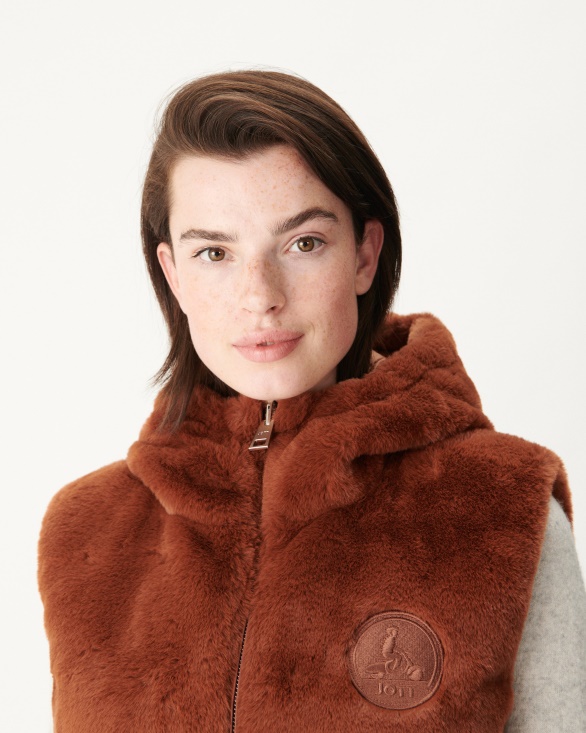 Jott UK Extreme Cold Reversible Down Jacket Caramel Daria