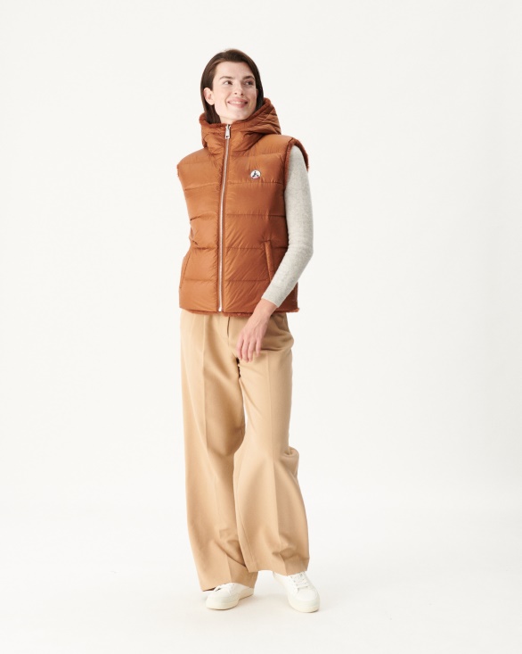 Jott UK Extreme Cold Reversible Down Jacket Caramel Daria