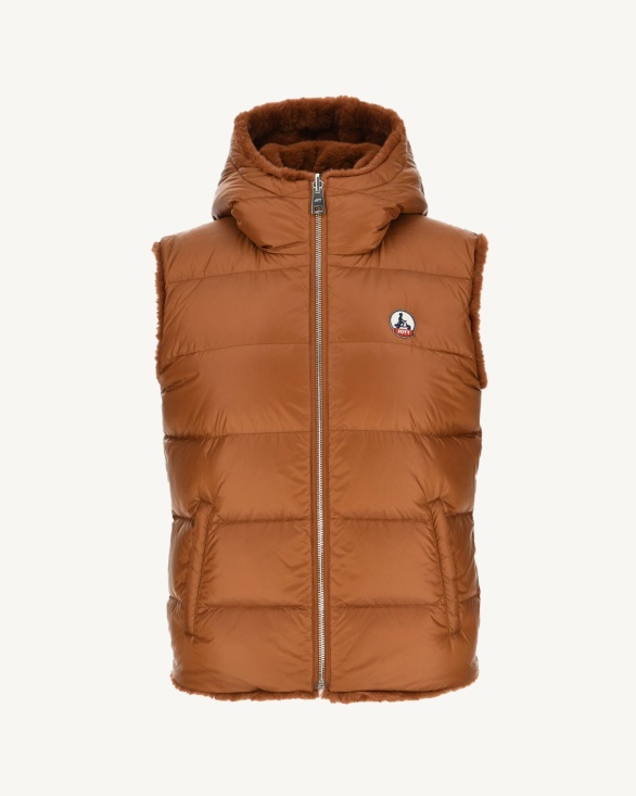 Jott UK Extreme Cold Reversible Down Jacket Caramel Daria