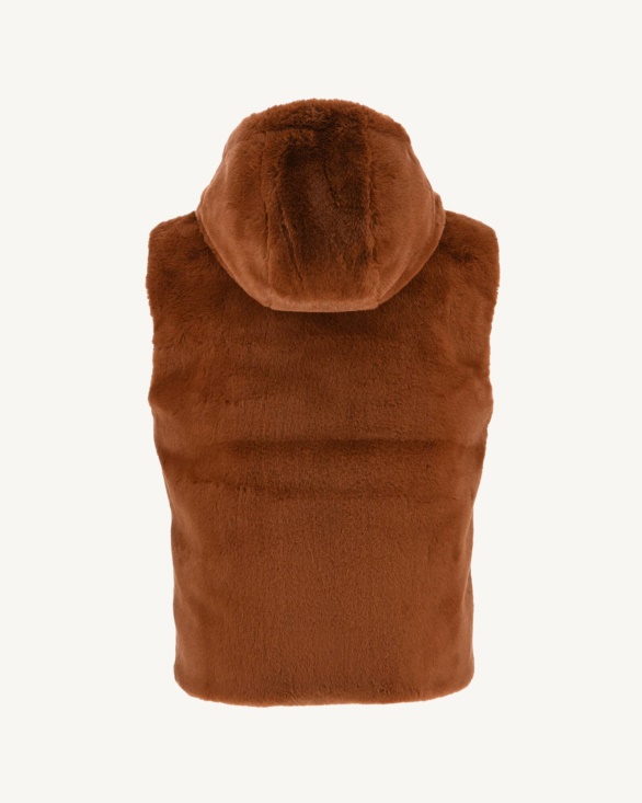 Jott UK Extreme Cold Reversible Down Jacket Caramel Daria