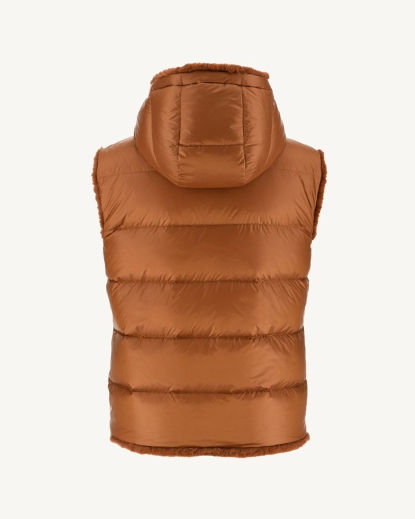 Jott UK Extreme Cold Reversible Down Jacket Caramel Daria