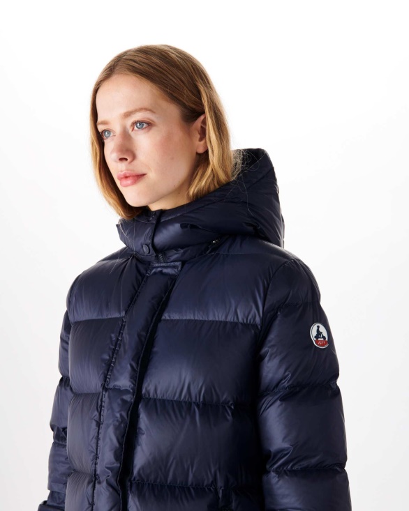 Extreme Cold Long Hooded Down Jacket Marine Karachi Jott UK