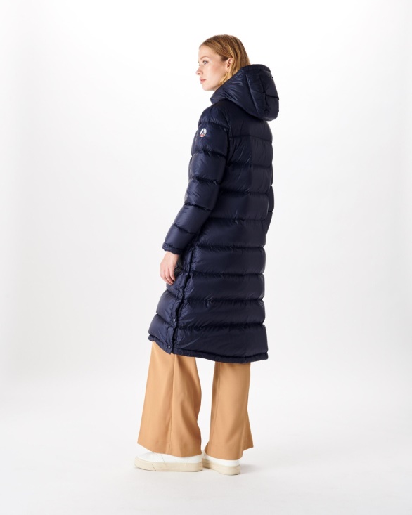Extreme Cold Long Hooded Down Jacket Marine Karachi Jott UK