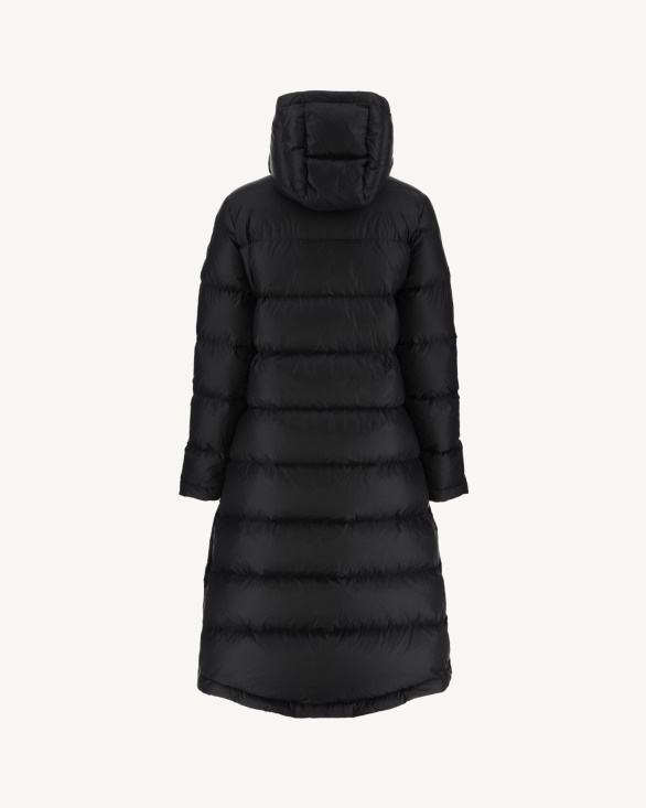 Jott UK Extreme Cold Long Hooded Down Jacket Noir Karachi