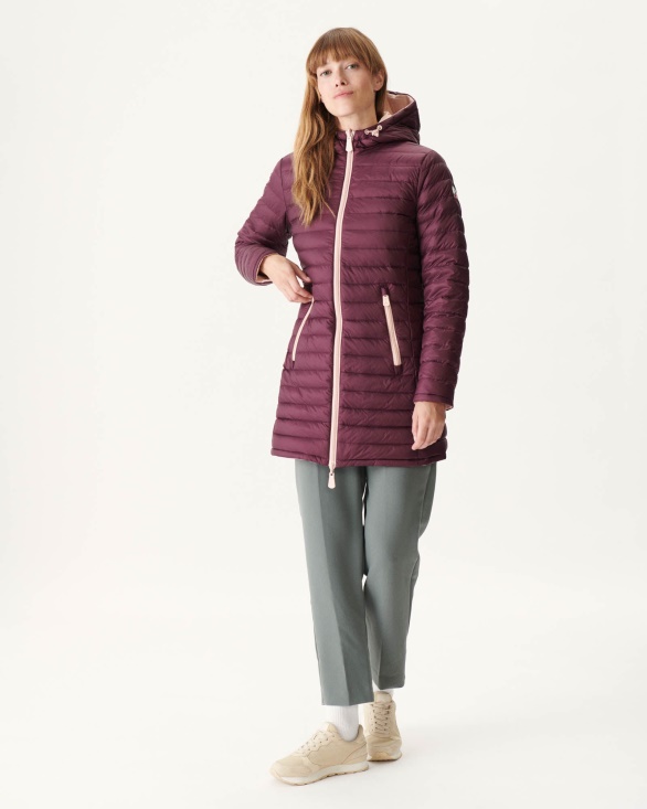 Reversible Light Down Jacket Rose Pale/Aubergine Moscou Jott UK