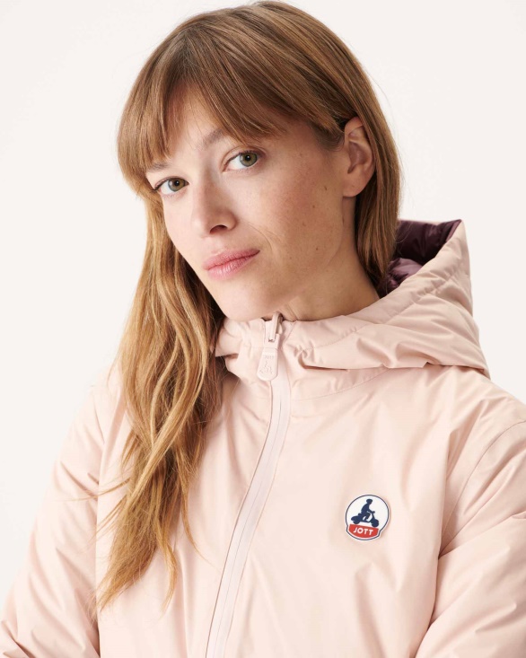Reversible Light Down Jacket Rose Pale/Aubergine Moscou Jott UK