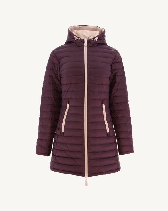 Reversible Light Down Jacket Rose Pale/Aubergine Moscou Jott UK