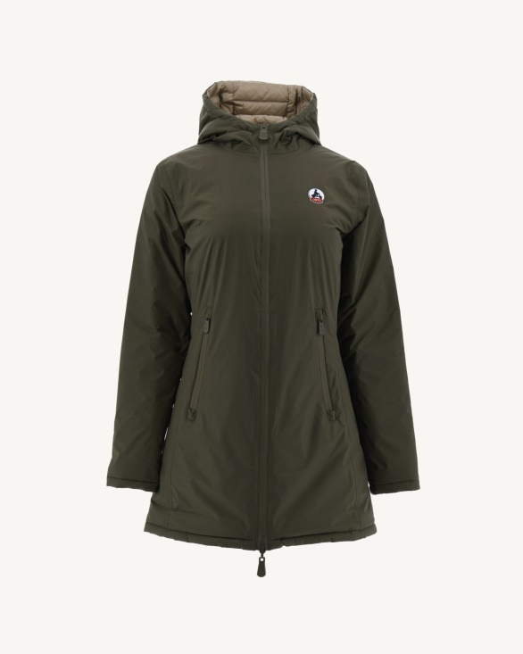 Reversible Light Down Jacket Army/Beige Moscou Jott UK