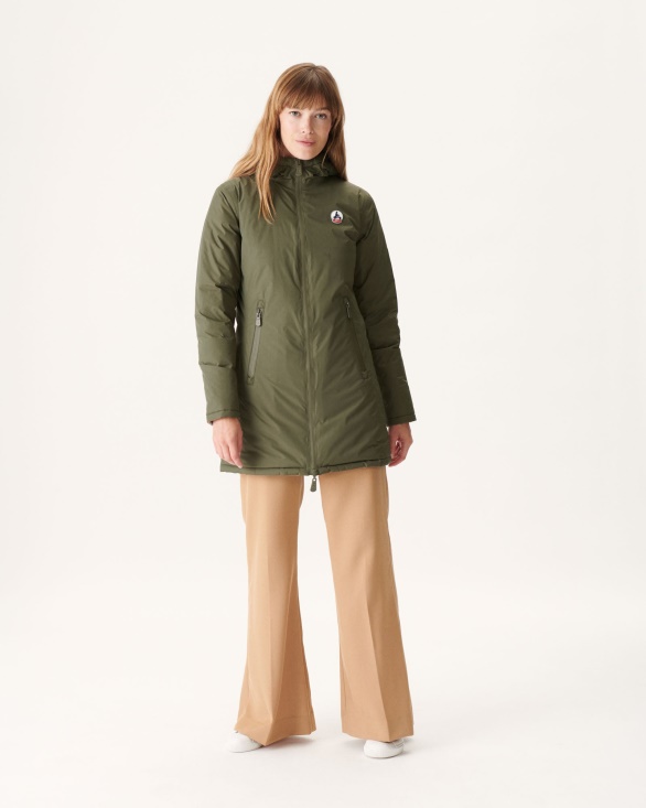 Reversible Light Down Jacket Army/Beige Moscou Jott UK