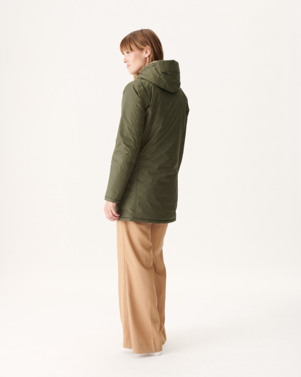 Reversible Light Down Jacket Army/Beige Moscou Jott UK