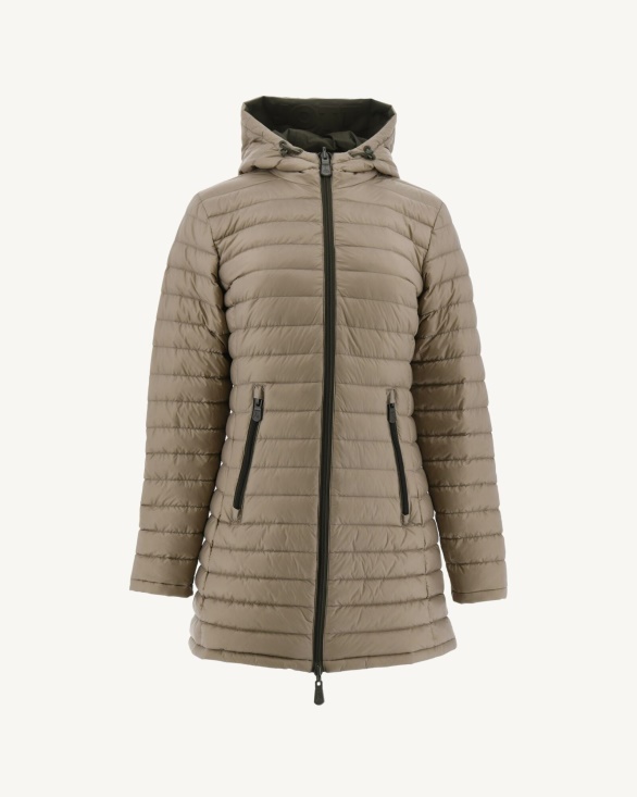 Reversible Light Down Jacket Army/Beige Moscou Jott UK