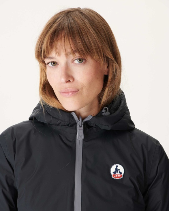 Jott UK Reversible Light Down Jacket Noir Moscou