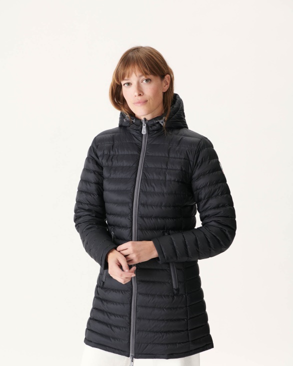 Jott UK Reversible Light Down Jacket Noir Moscou