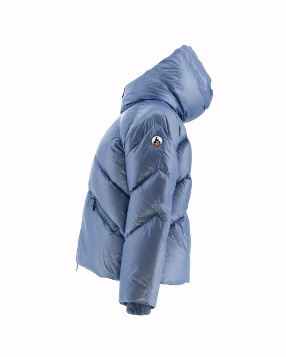 Jott UK Blue Delave Extreme Cold Hooded Puffer Jacket Stellar