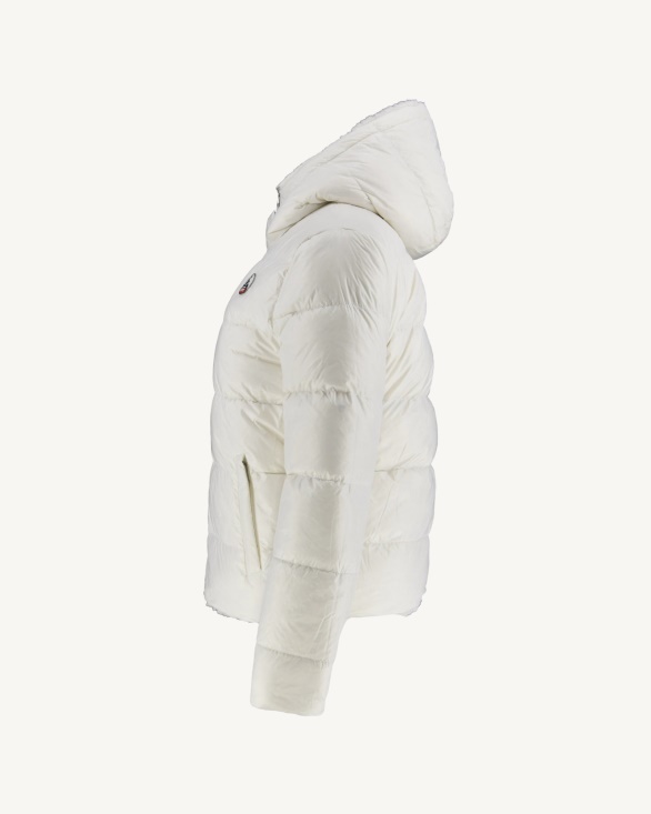 Extreme Cold Reversible Down Jacket Blanc Gala Jott UK