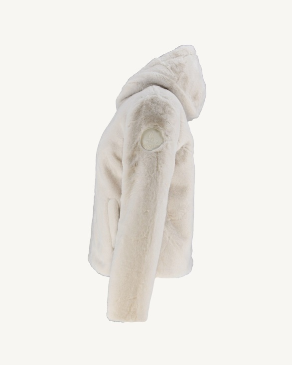 Extreme Cold Reversible Down Jacket Blanc Gala Jott UK