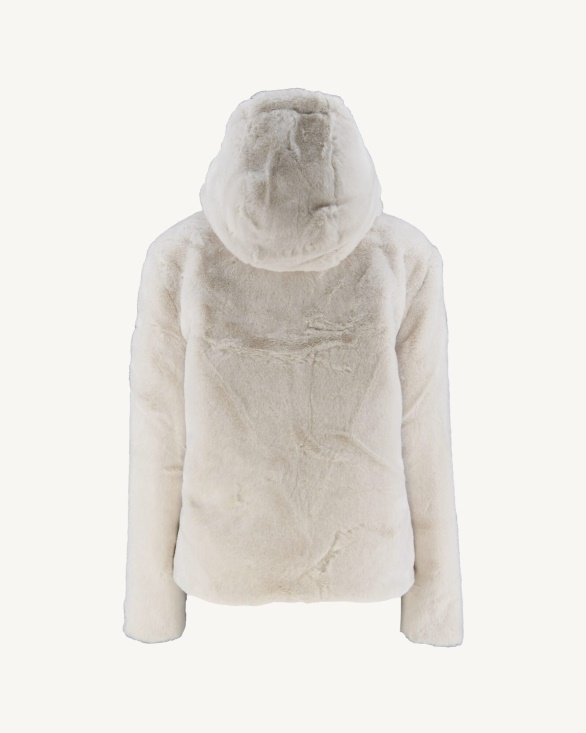 Extreme Cold Reversible Down Jacket Blanc Gala Jott UK