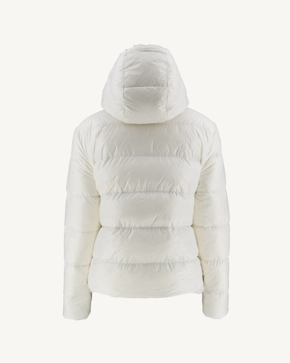 Extreme Cold Reversible Down Jacket Blanc Gala Jott UK