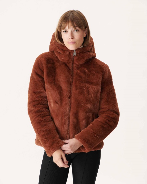 Jott UK Extreme Cold Reversible Down Jacket Caramel Gala