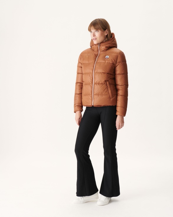 Jott UK Extreme Cold Reversible Down Jacket Caramel Gala